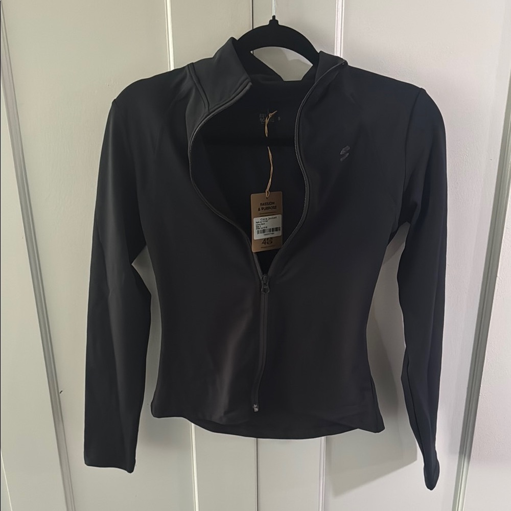 NWT Better bodies CORE Black Zip-Up Jacket